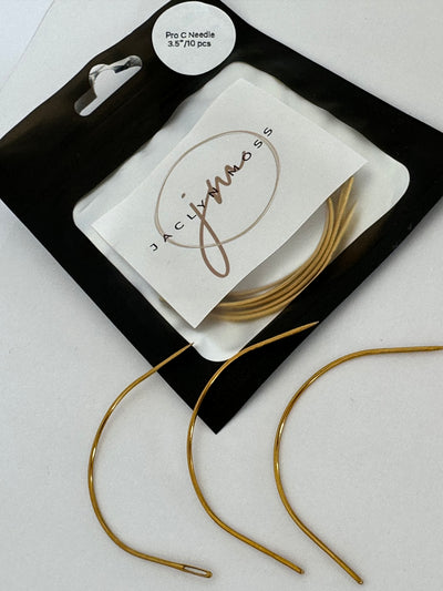 Gold Weft Curved Needle 10 pk