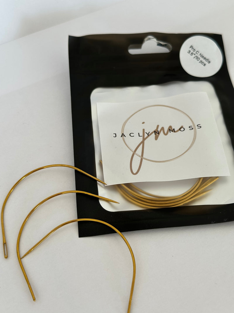Gold Weft Curved Needle 10 pk